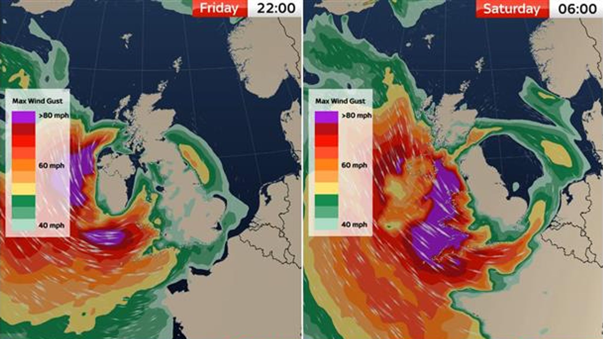 Red weather warning issued as Storm Darragh set to bring 90mph winds ...