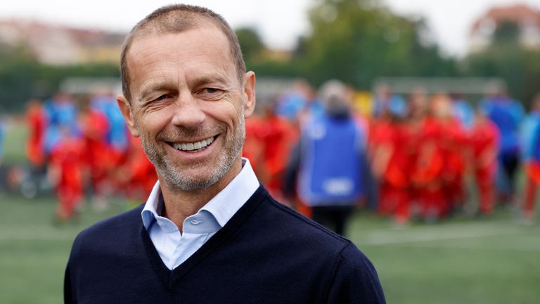 UEFA president Aleksander Ceferin. Pic: Reuters