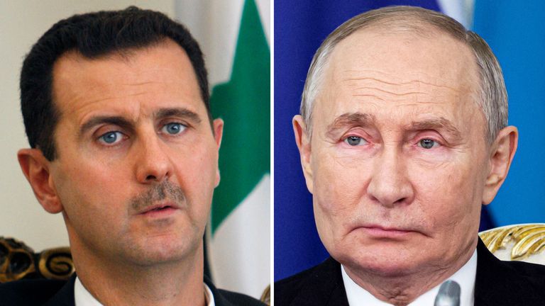 Bashar al-Assad, Vladimir Putin. Photo: Associated Press