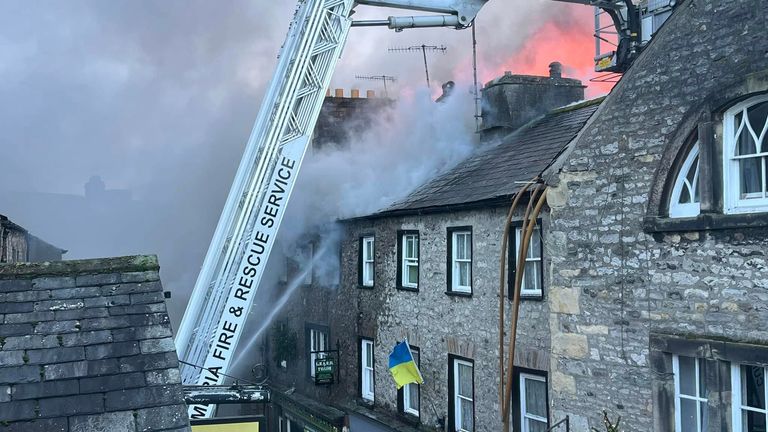 fire in Kirkby Lonsdale in Cumbria
Pic: Eugene Kaufman
