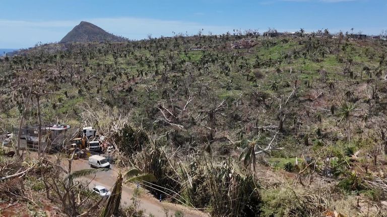 The destruction caused by Cyclone Chido