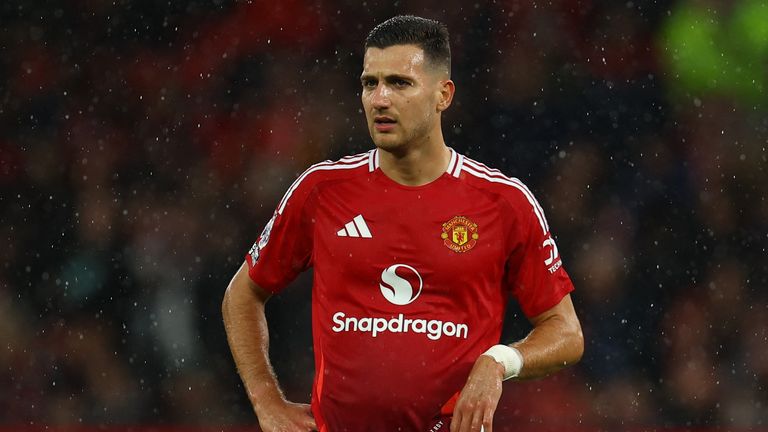 Manchester United's Diogo Dalot in September 2024. Pic: Reuters