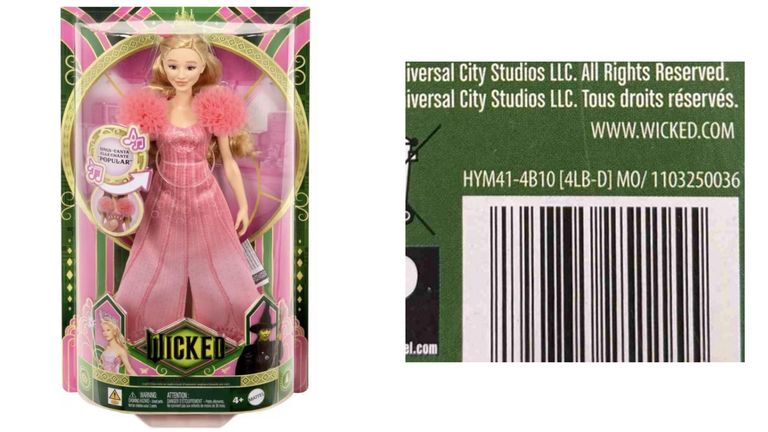 Wicked doll - example of doll made by mattel which is subject to a lawsuit after a porn website was included on the packaging. Images from lawsuit document: https://www.classaction.org/media/ricketson-v-mattel-inc.pdf