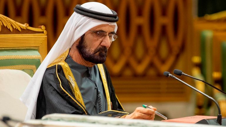 Władca Dubaju, szejk Mohammed bin Rashid al Maktoum. Zdjęcie: AP