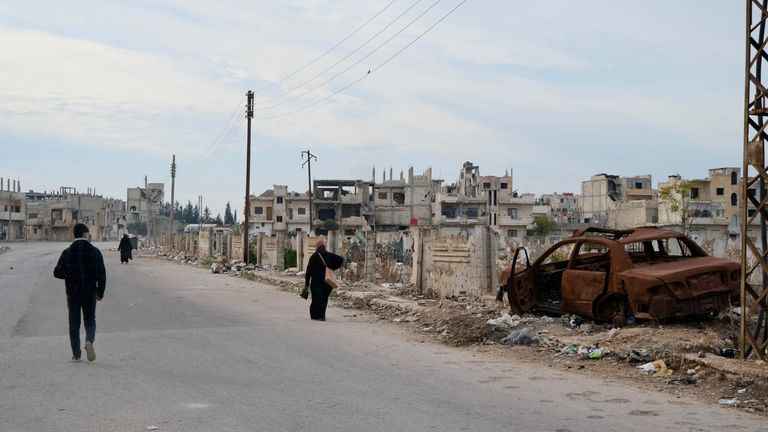 Pics for Stuart Ramsay eyewitness story on Homs, Syria.
