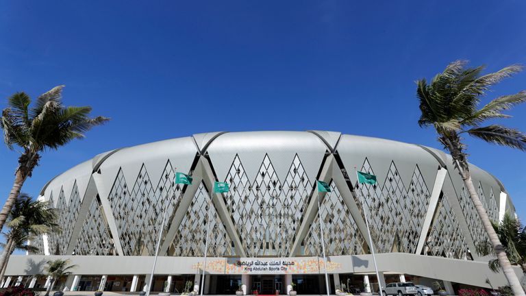 The King Abdullah sports city stadium, in Jiddah, Saudi Arabia. Pic: AP Photo/Hassan Ammar