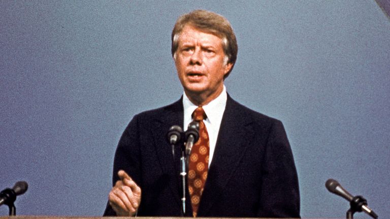 Jimmy Carter pictured in New York in 1976. 
File pic: AP