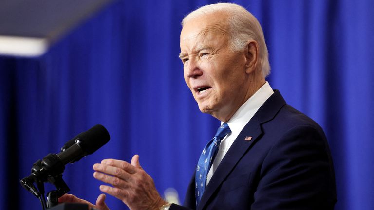 Joe Biden on 16 December 2024. Pic: Reuters