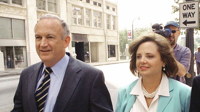 John and Patsy Ramsey, the girl's parents, pictured in 2000. Pic: AP