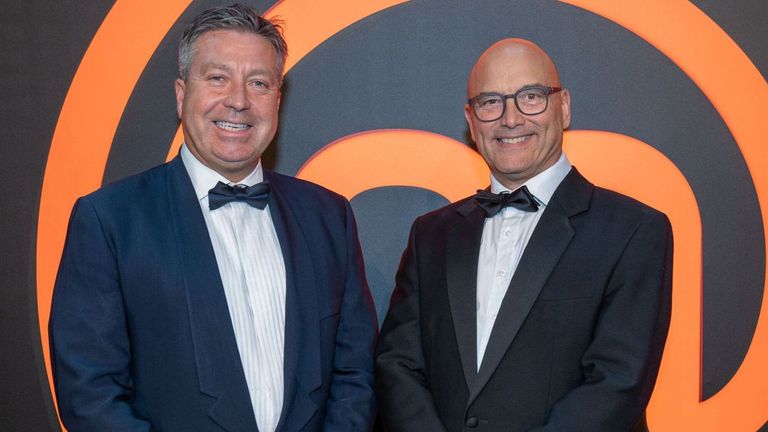 Pic: Casey Gutteridge/Shutterstock 

John Torode and Gregg Wallace
Childline Ball, Old Billingsgate Walk, London, UK - 26 Sep 2019
This years MasterChef themed Childline Ball took place at 1 Old Billingsgate Walk, London. Guests were joined by MasterChef judges Gregg Wallace and John Torode, with all the money raised during the evening going directly to Childline's vital work supporting children.