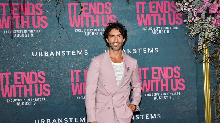 Justin Baldoni at the world premiere in New York on 6 August. Pic: AP