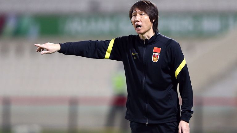 Li Tie  was China coach between January 2020 and December 2021. Pic: Reuters