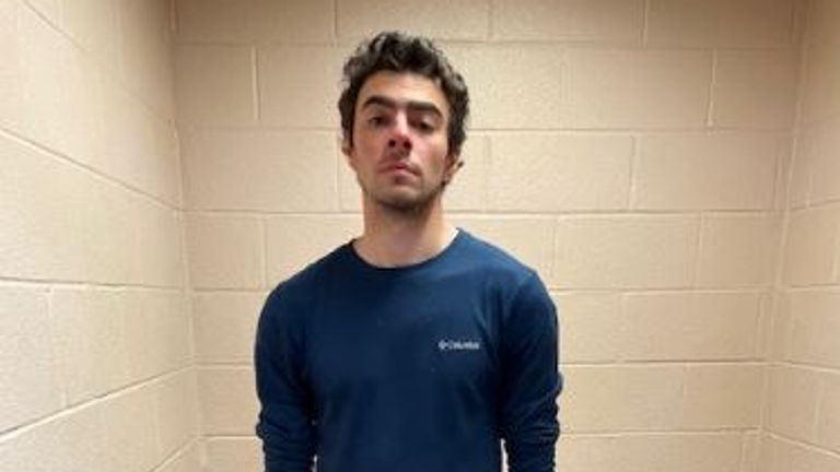 Luigi Nicholas Mangione in custody. Pic: Altoona Police Department 