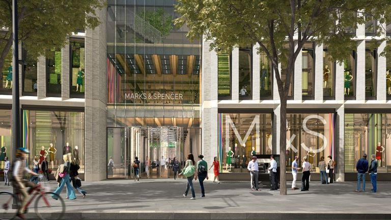 An impression of how the new site will look. Pic: M&S