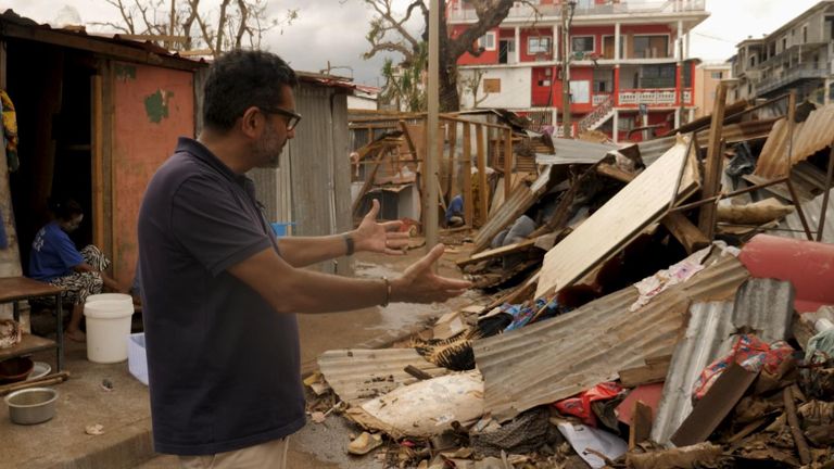 Ashish Joshi surveys the devastation in Mayotte following Cyclone Chido