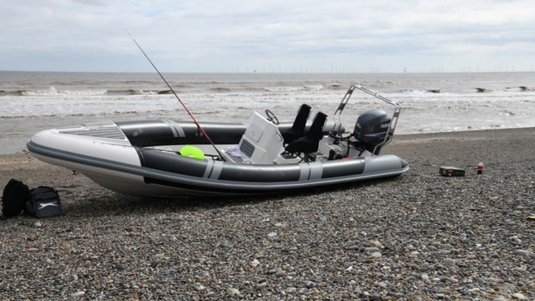 A rigid hulled inflatable boat was used to smuggle more than half a tonne of cocaine. Pic: NCA