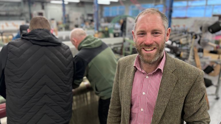 Patrick Temple, CEO Magee Weaving, at the Magee factory in Donegal town