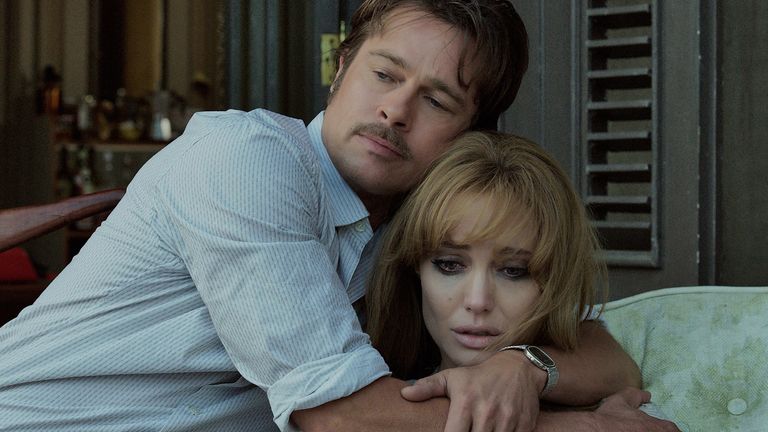 Brad Pitt and Angelina Jolie in the film By The Sea 
Pic: Universal/Everett/Shutterstock