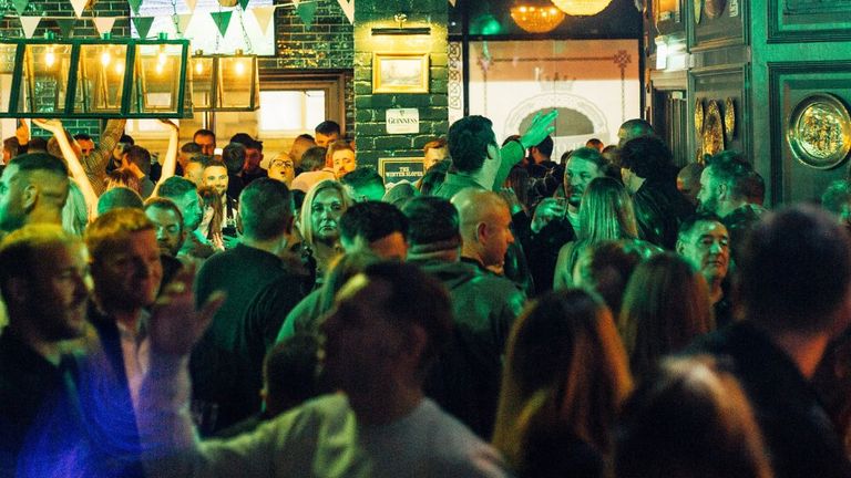 A busy night at one of Katie O’Brien’s pubs