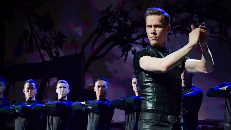 Fergus Fitzpatrick leads the thunderstorm. Pic: Riverdance