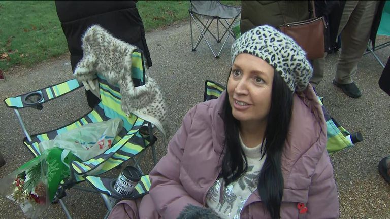 Nicky from Warrington camped out to see the royals in Norfolk