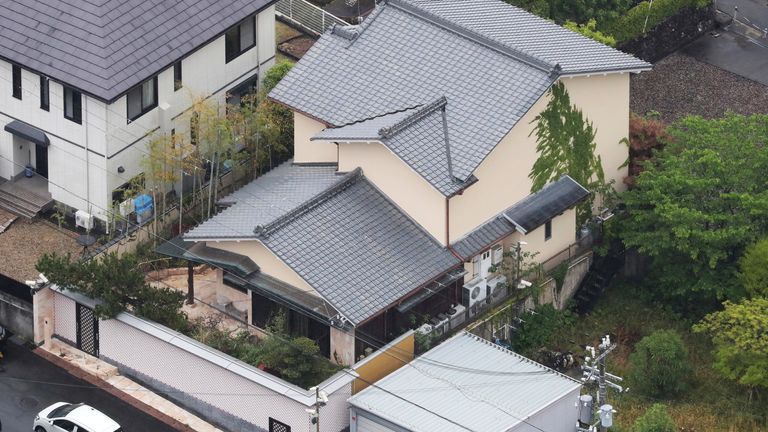 A photo shows the  home of Kosuke Nozaki in Tanabe City.
Pic: The Yomiuri Shimbun /AP