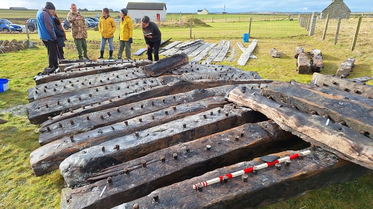 The Sanday Wreck. Pic: Wessex Archaeology