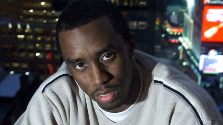 Sean "Puff Daddy" Combs poses for a portrait during an interview in an office above New York's Times Square Wednesday, Dec. 20, 2000. Pic: AP Photo/Suzanne Plunkett
