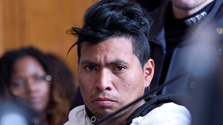 Sebastian Zapeta at a previous hearing on Christmas Eve. Pic: AP
