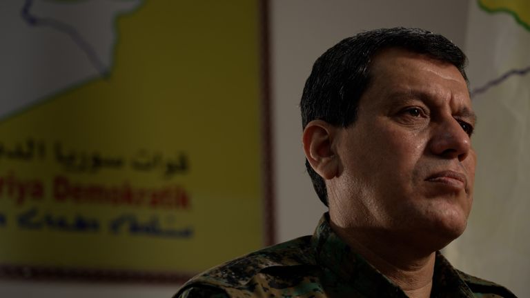 General Abdi Mazloum, the Commander-in-Chief of the Syrian Democratic Forces