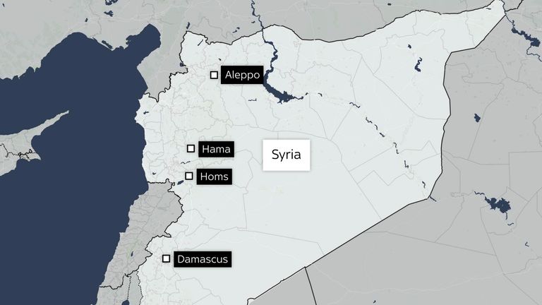 Map of Syrian 