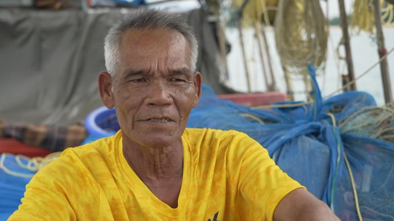 Suthep Tongsrikaew was on his boat when the wave hit