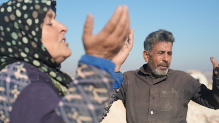 Um Abdo and her husband Abu Abdo