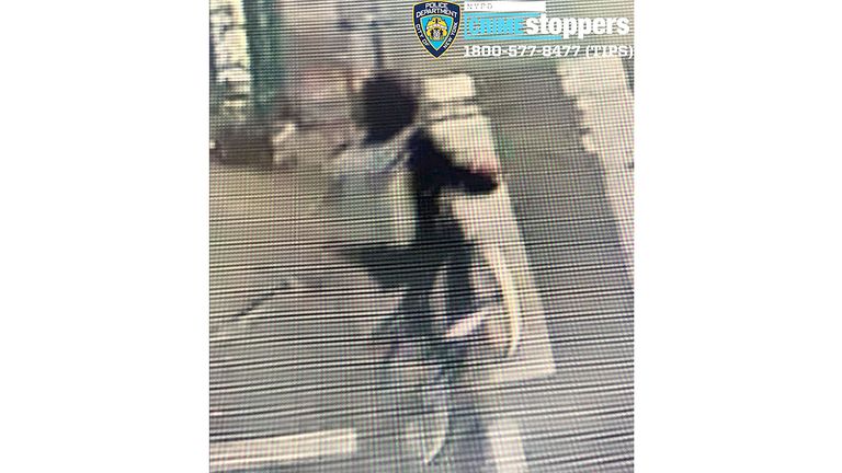 An image of the individual sought in connection to the investigation of the shooting death of Brian Thompson, the CEO of UnitedHealth.
Pic: NYPD/Reuters 