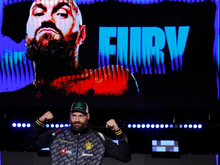 Boxing - Oleksandr Usyk v Tyson Fury - Heavyweight World Title - Grand Arrivals - Riyadh, Saudi Arabia - December 17, 2024 Tyson Fury during the grand arrivals Action Images via Reuters/Andrew Couldridge