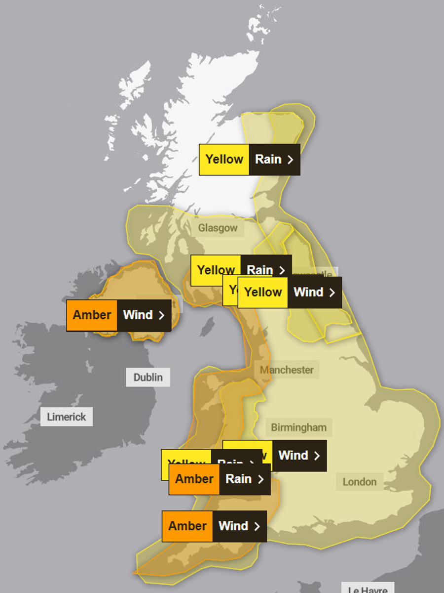 Hundreds of thousands without power as Storm Darragh batters UK and ...