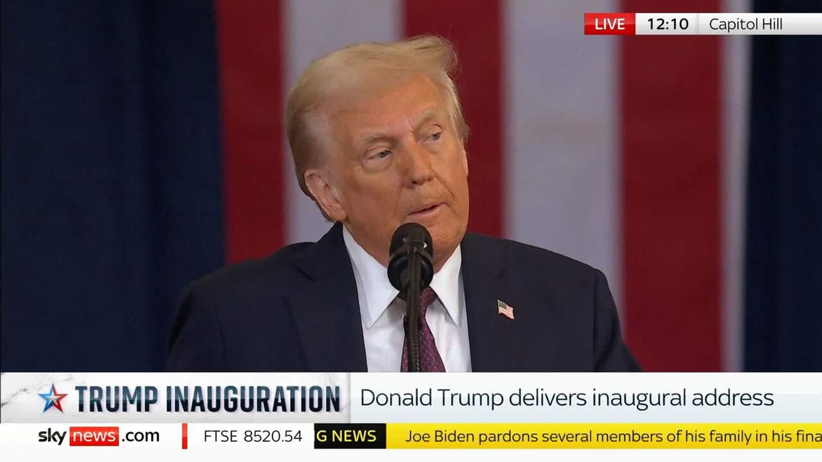 Trump: 'The golden age of America begins right now' | US News | Sky News