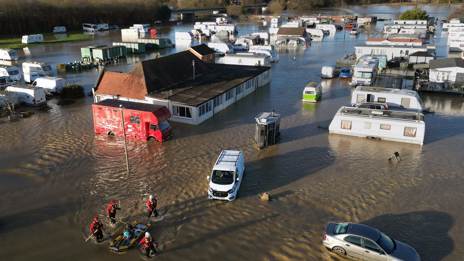 UK weather: Fresh alerts for snow and ice as severe flooding triggers rescue operation