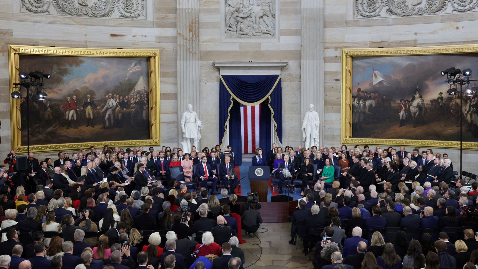 'The golden age begins right now': Donald Trump sworn in as US president for second time