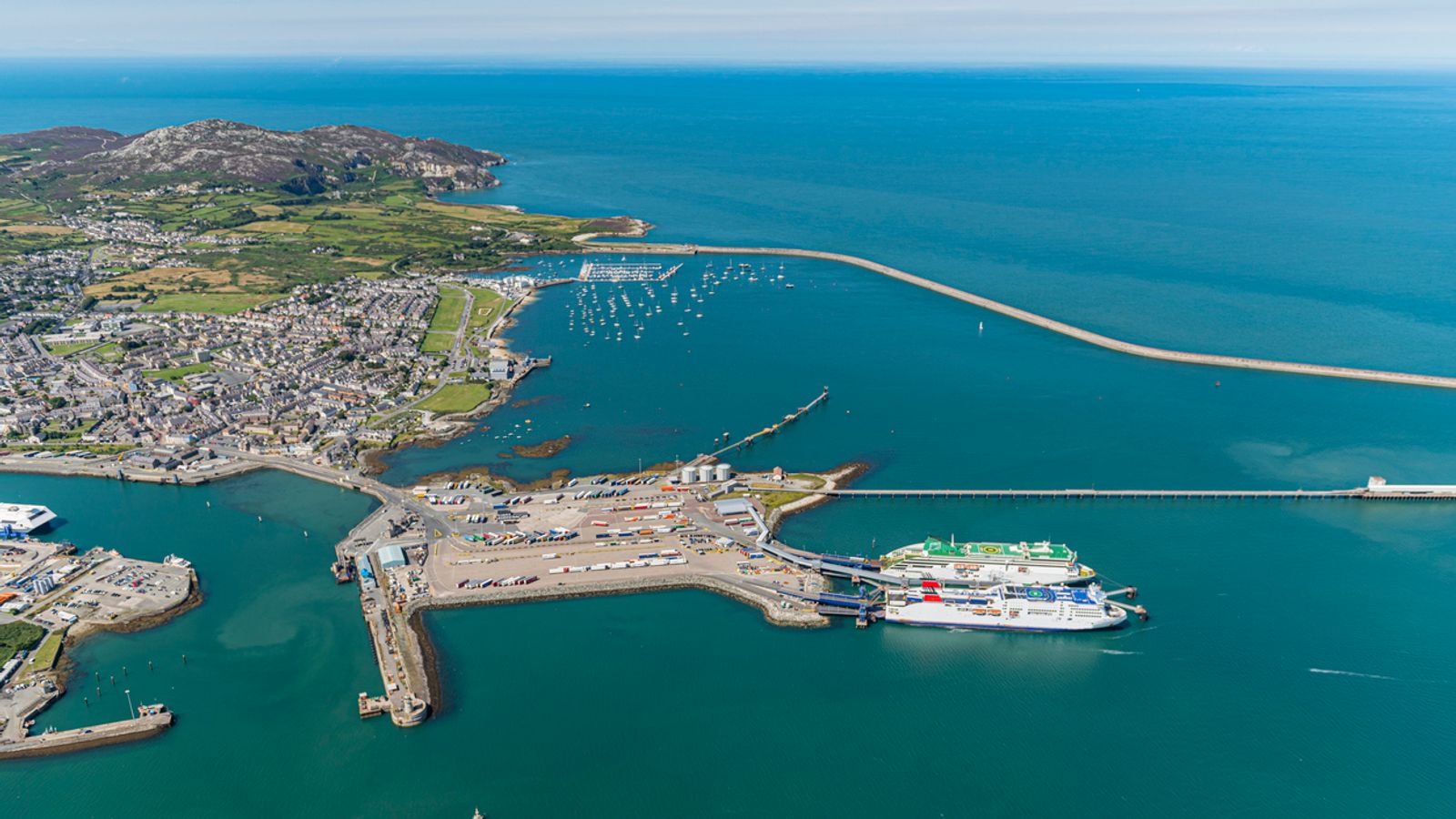 Holyhead Port Reopens Partially After Storm Darragh Damage, Linking Wales and Ireland | UK News