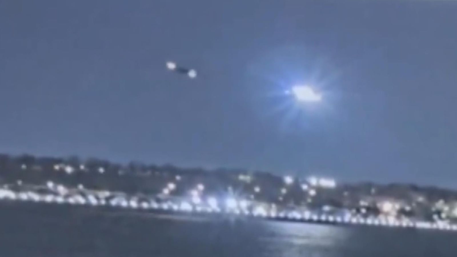 New video shows plane & helicopter colliding in Washington DC | US News ...