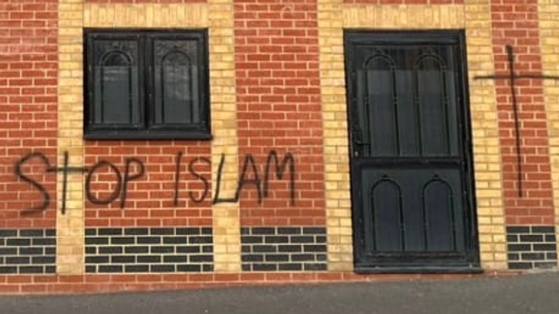 School and mosques vandalised with anti-Muslim graffiti in 'shocking hate crime'