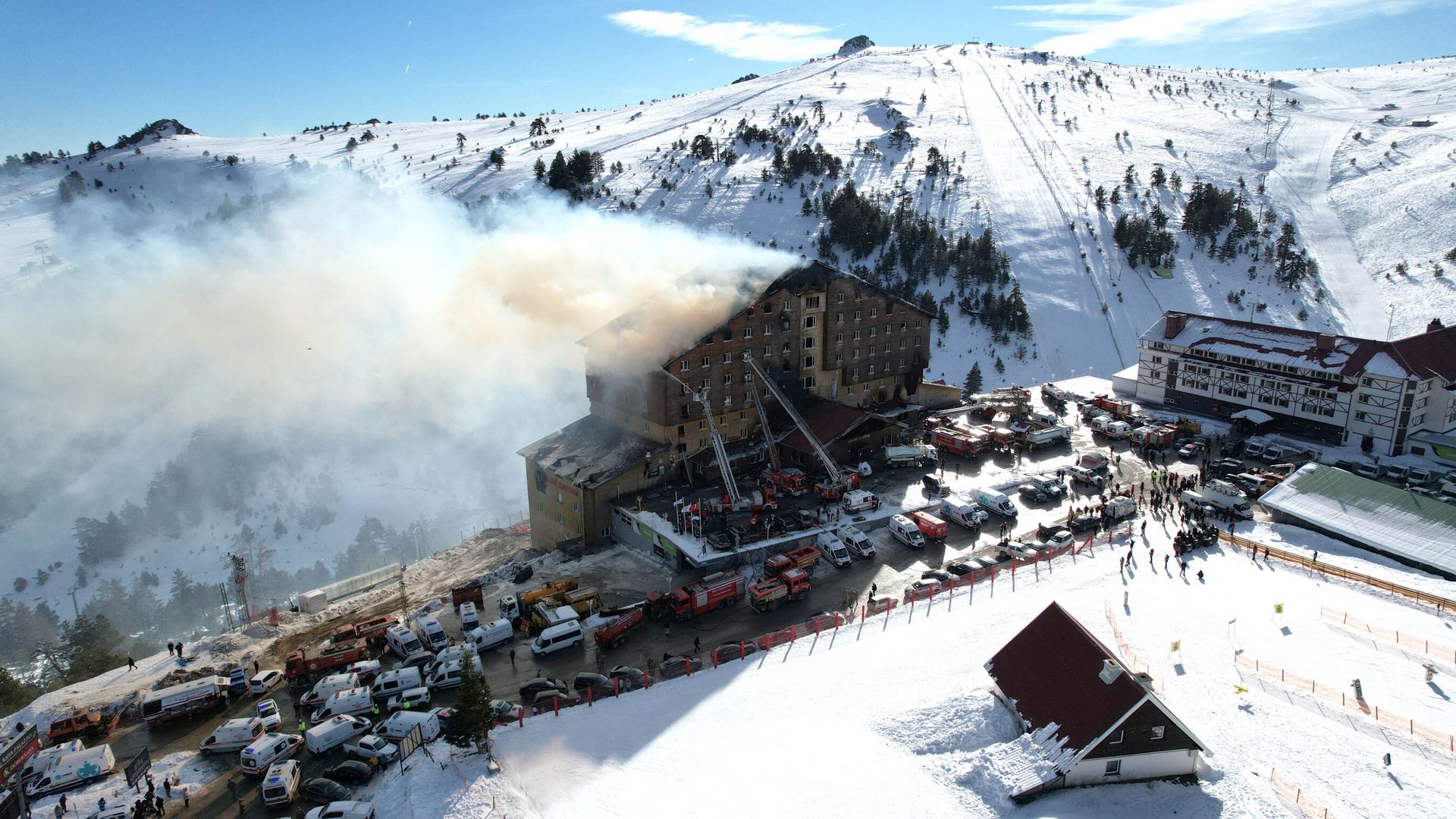 Hotel fire at ski resort in Turkey kills at least 66 people - four people arrested