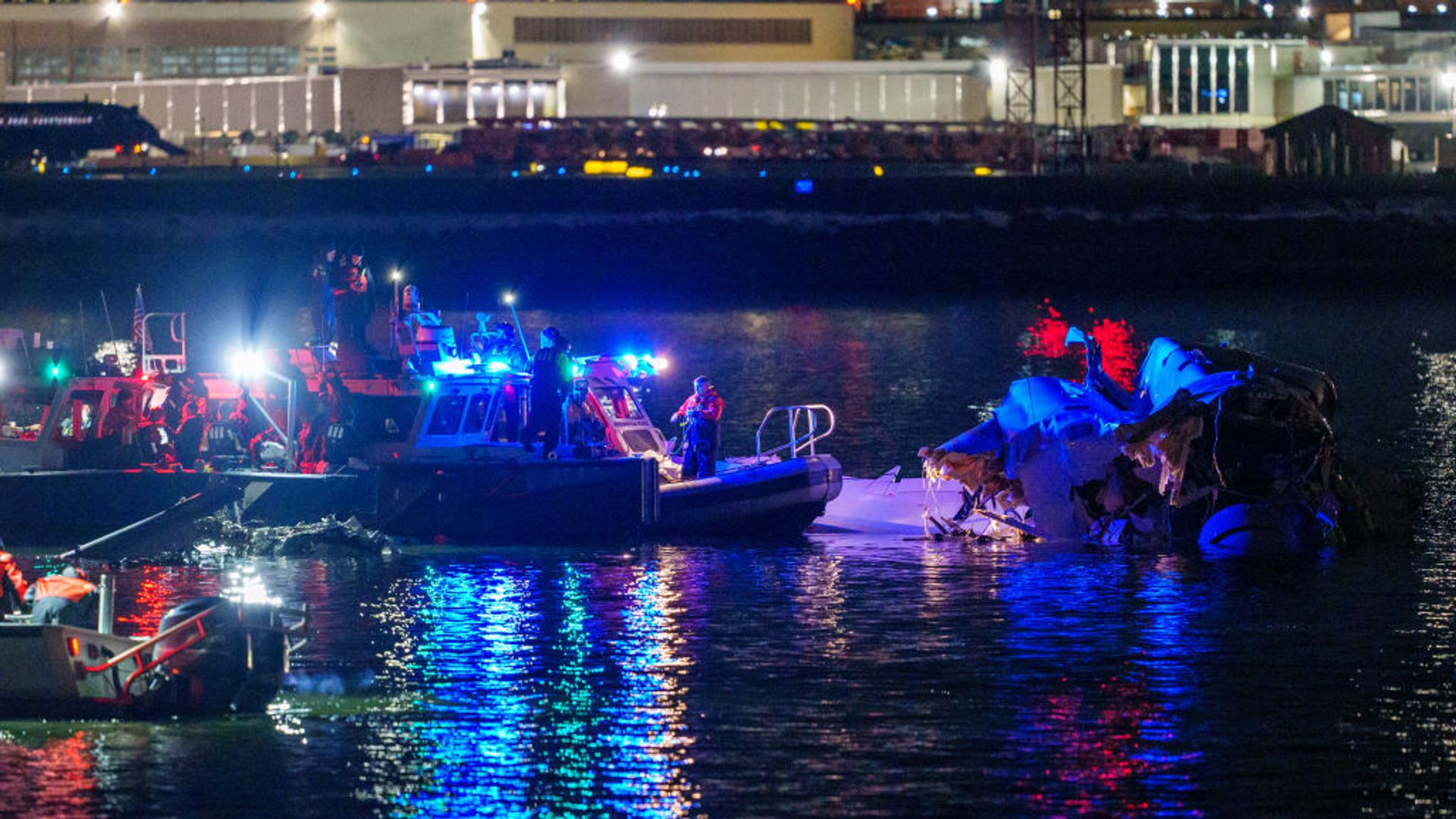 Passenger plane and helicopter crash into river after mid-aid collision in DC