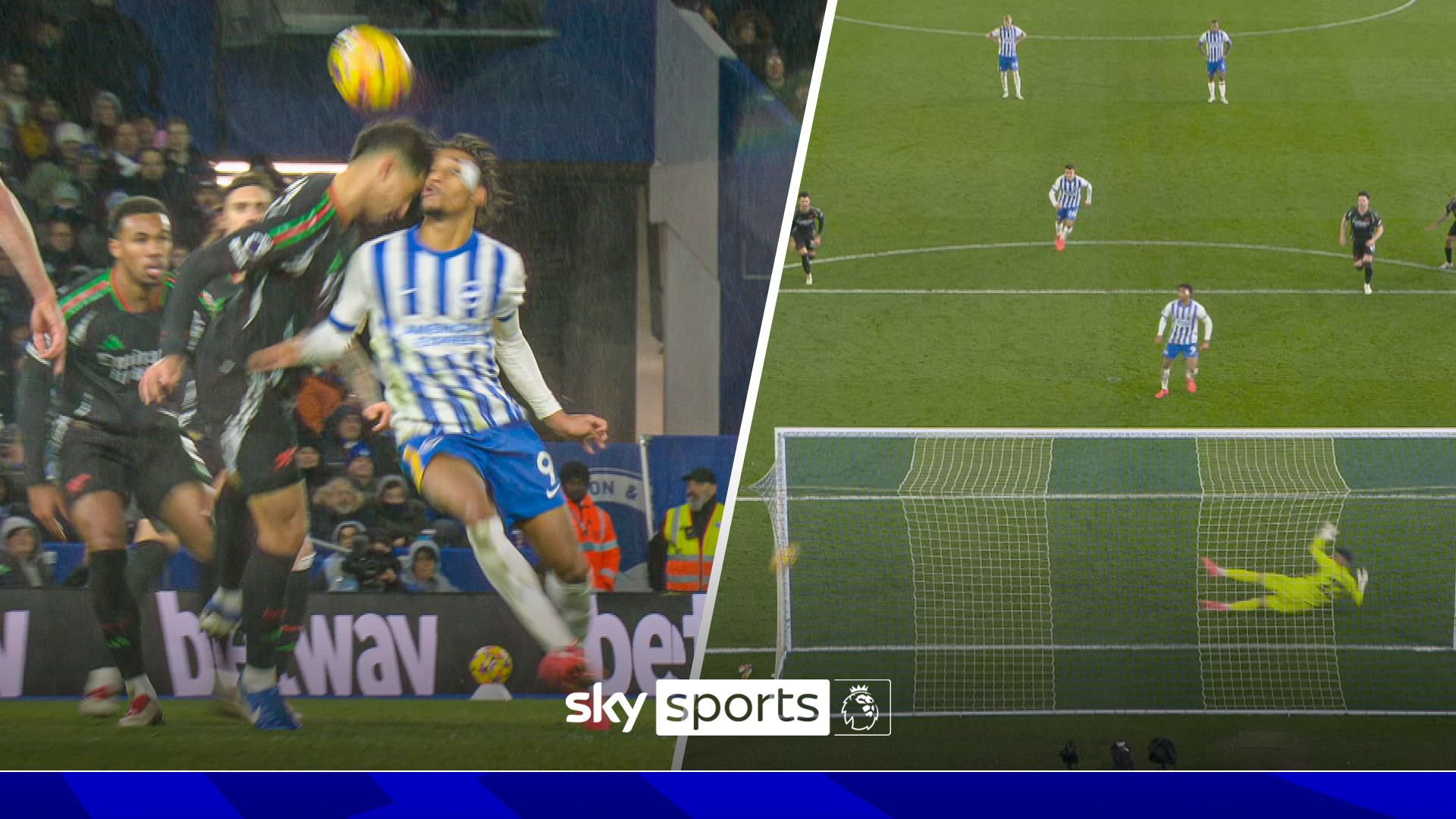 VAR took SEVEN seconds to agree Brighton pen vs Arsenal | Webb: Right call