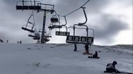 Dozens of people have been injured - some seriously - after a chair lift accident at a ski resort in Spain.