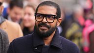 Noel Clarke arrives at the Royal Courts of Justice.
Pic:PA