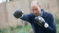 Prince William visits Centrepoint, a charity which supports homeless youth, in west London.
Pic: Reuters