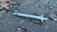 A dirty needle thrown less than 100 metres from the new injection centre