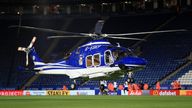 File photo dated 23/09/2017 of a helicopter belonging to Leicester City owner Vichai Srivaddhanaprabha. Mike Egerton/PA Wire